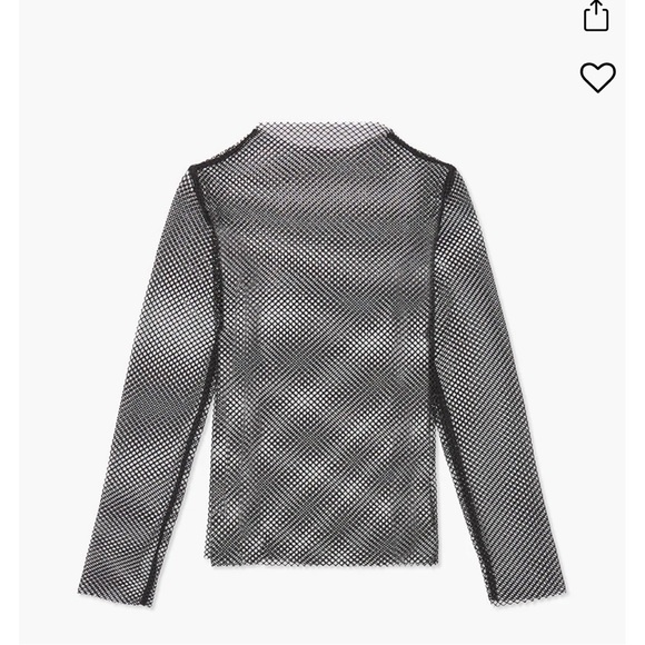 WeWoreWhat crystal mesh top - Picture 2 of 6